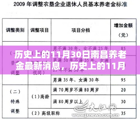 南昌养老金最新动态解析,历史消息回顾与最新动态揭秘(日期,历史上的11月30日)