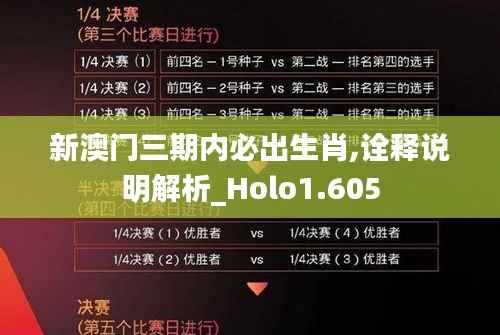 新澳门三期内必出生肖,诠释说明解析_Holo1.605