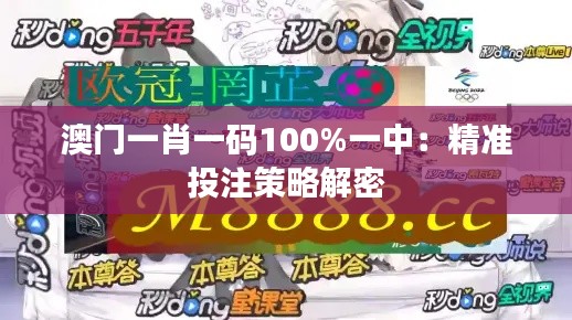 澳门一肖一码100%一中:精准投注策略解密
