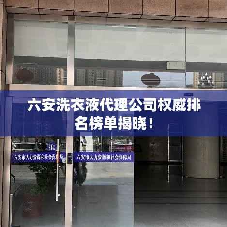 六安洗衣液代理公司权威排名榜单揭晓!