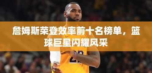 詹姆斯荣登效率前十名榜单,篮球巨星闪耀风采