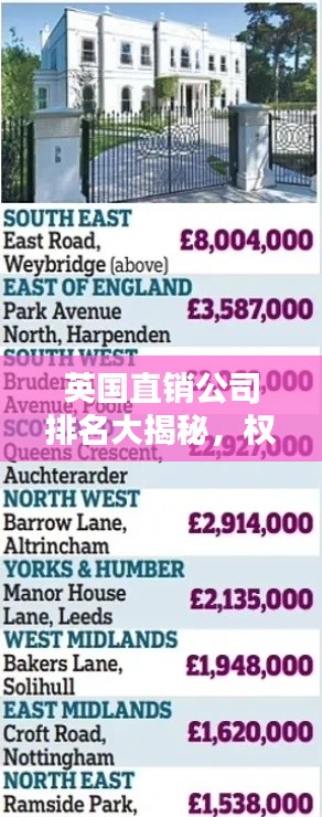 英国直销公司排名大揭秘,权威榜单,不容错过!