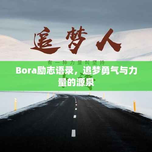 Bora励志语录,追梦勇气与力量的源泉